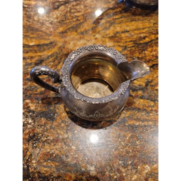 ATQ.1898-1924 Van Bergh S.P. Co., Rochester, N. Y.Quadruple Plate Teapot Set#468 - Picture 5 of 11